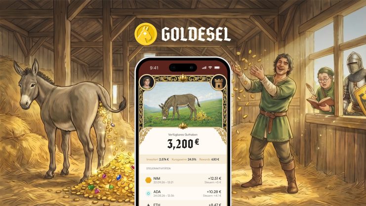 Staking mit der Goldesel App