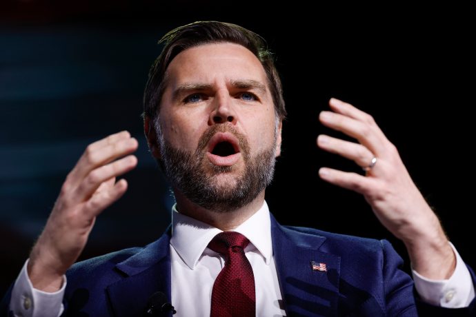 Das Bild zeigt Vizepräsident JD Vance.
