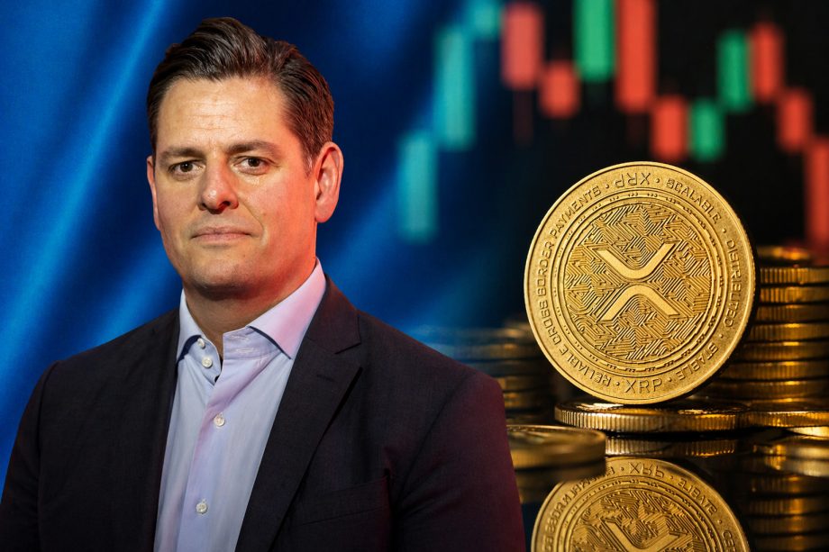 Das Bild zeigt Markus Infanger und eine XRP-Münze