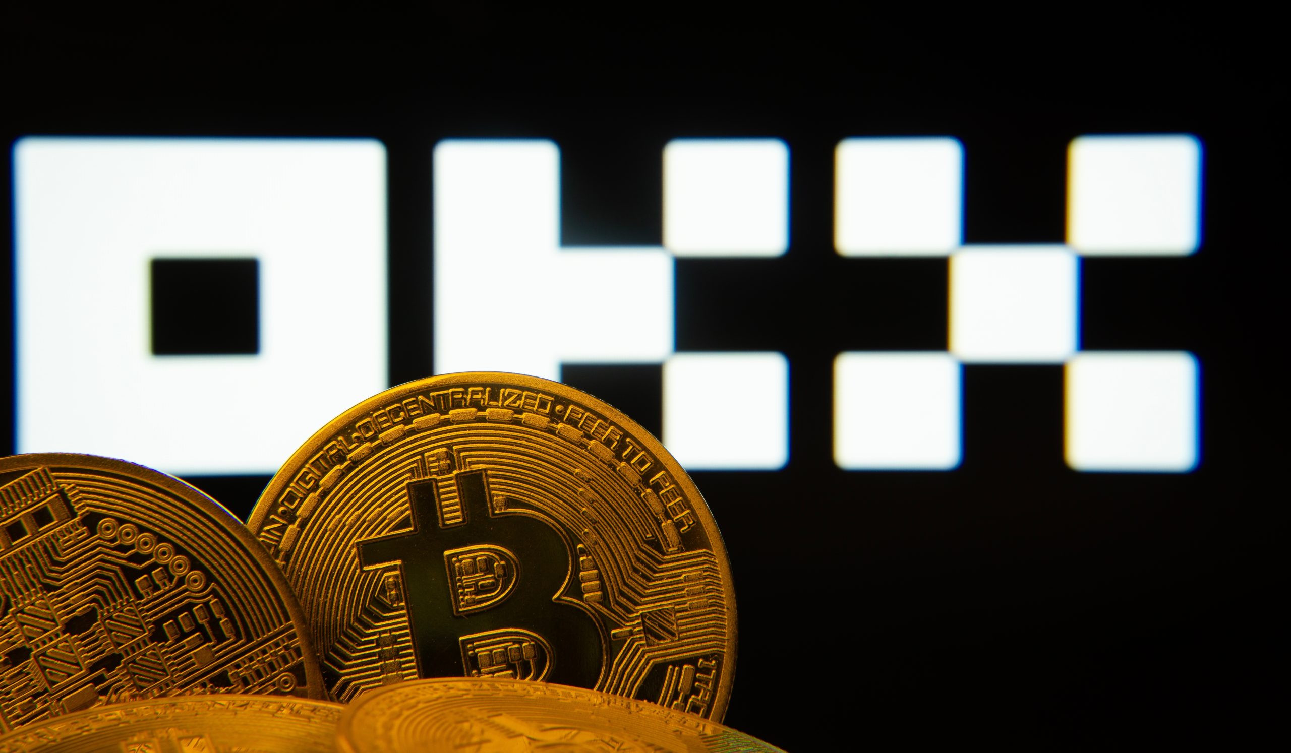 OKX und Bitcoin-Münze