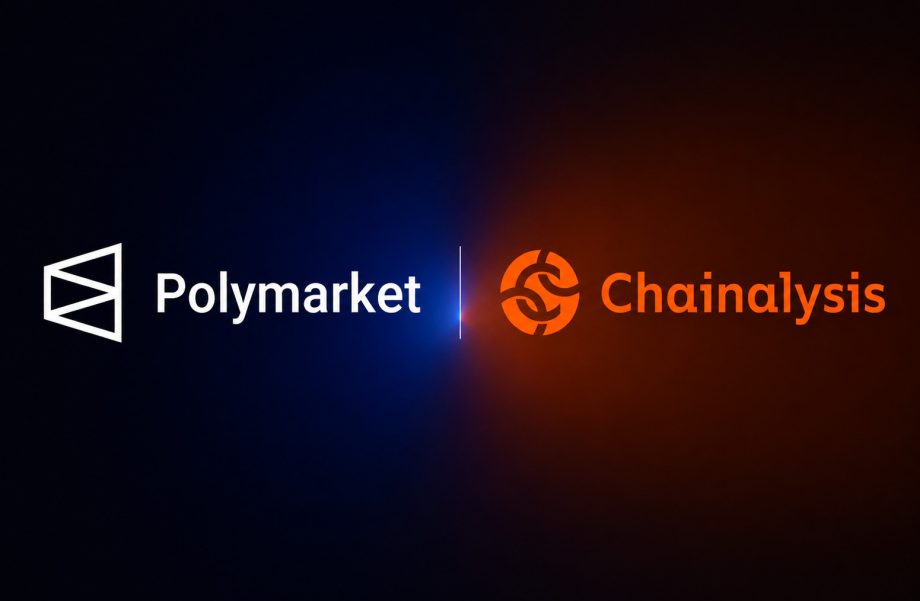 Das Bild zeigt die Logos von Polymarket und Chainalysis