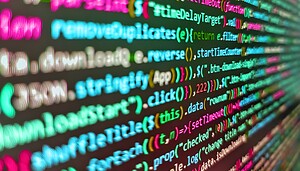 Mehrere Zeilen Computercode.