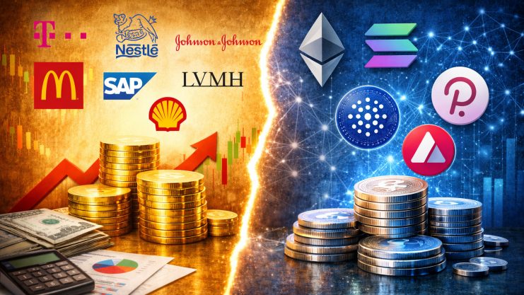 Firmenlogos und Coin-Logos