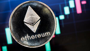 Eine Ethereum-Münze