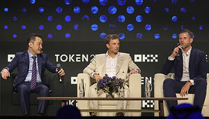 Justin Sun und Eric Trump diskutieren auf der Token2049 in Dubai