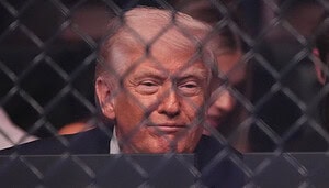 Donald Trump hinter Gittern