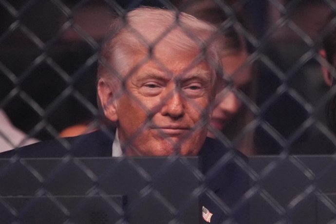 Donald Trump hinter Gittern