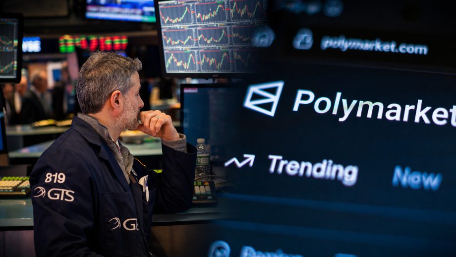 Ein Trader an der New York Stock Exchange guckt auf sein Display