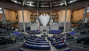 Ein Bild des Plenums des Deutschen Bundestags.