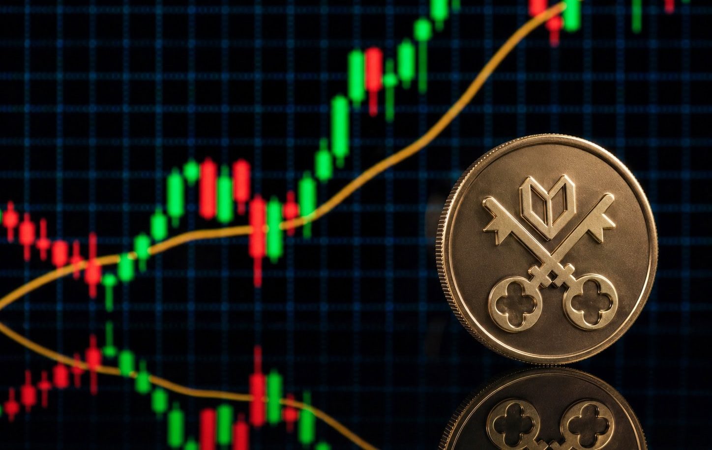 Venice-Token vor Chart