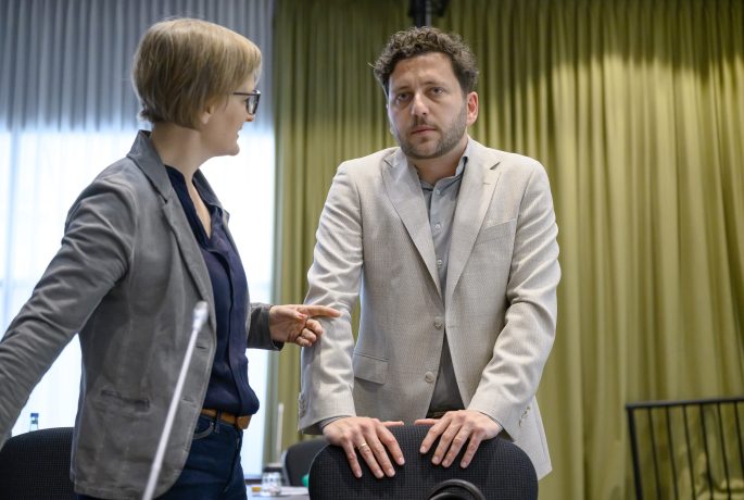 Franziska Brantner und Felix Banaszak, Parteivorsitzende von Bündnis 90/Die Grünen