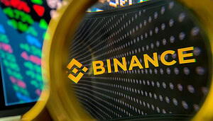 Das Bild zeigt das Logo von Binance