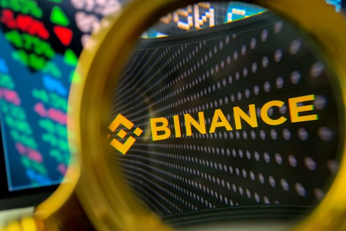 Das Bild zeigt das Logo von Binance
