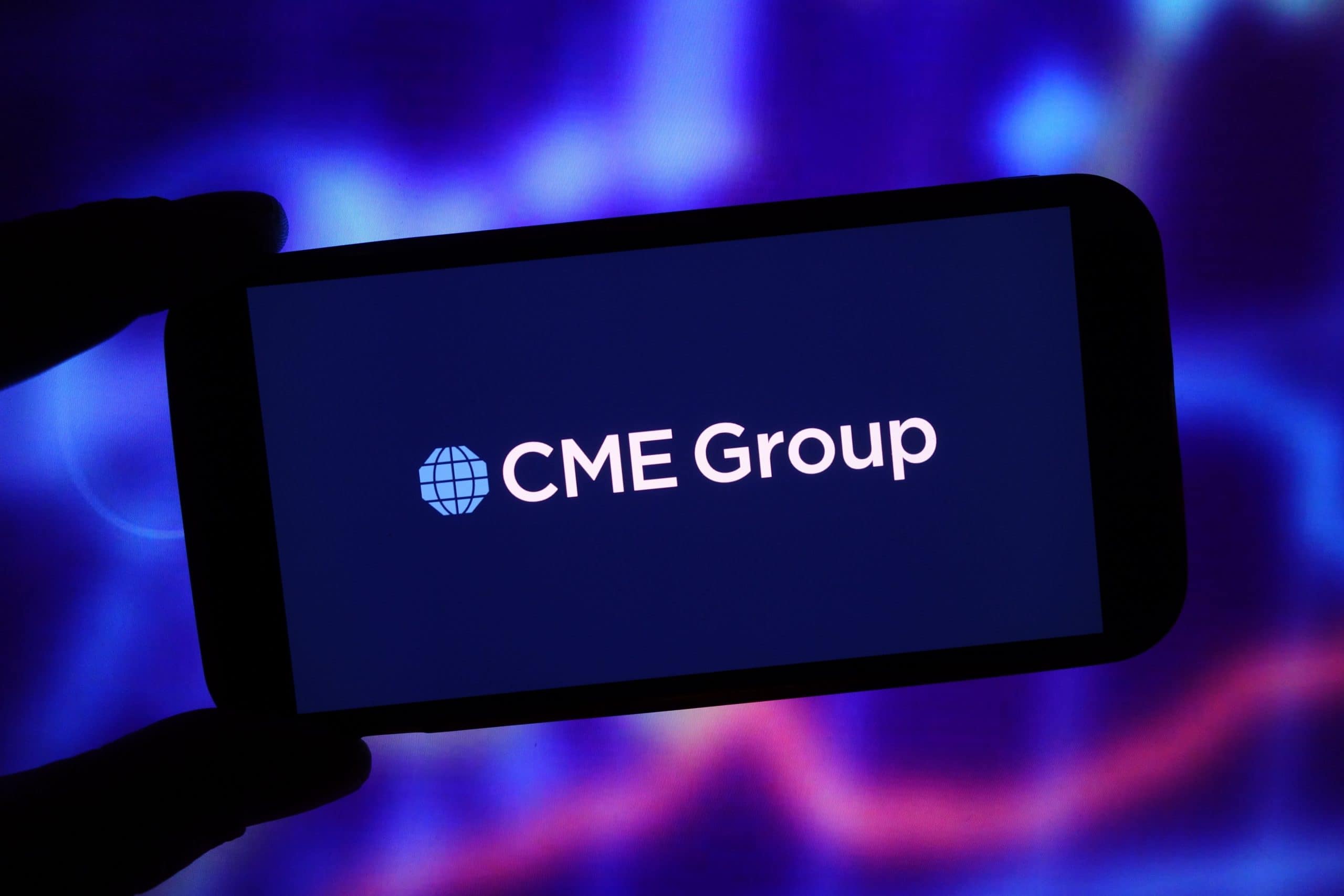 Das Bild zeigt das CME Group Logo