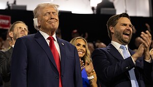 Das Bild zeigt Donald Trump und JD Vance