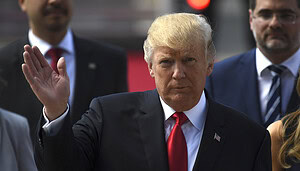 Das Bild zeigt Donald Trump