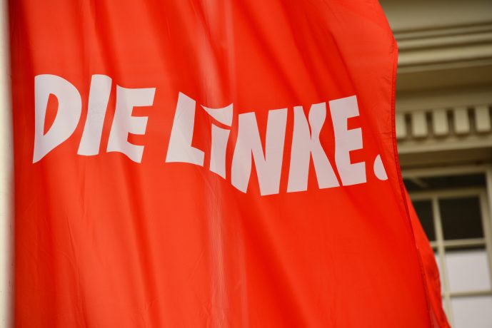 Rote Flagge von Die Linke