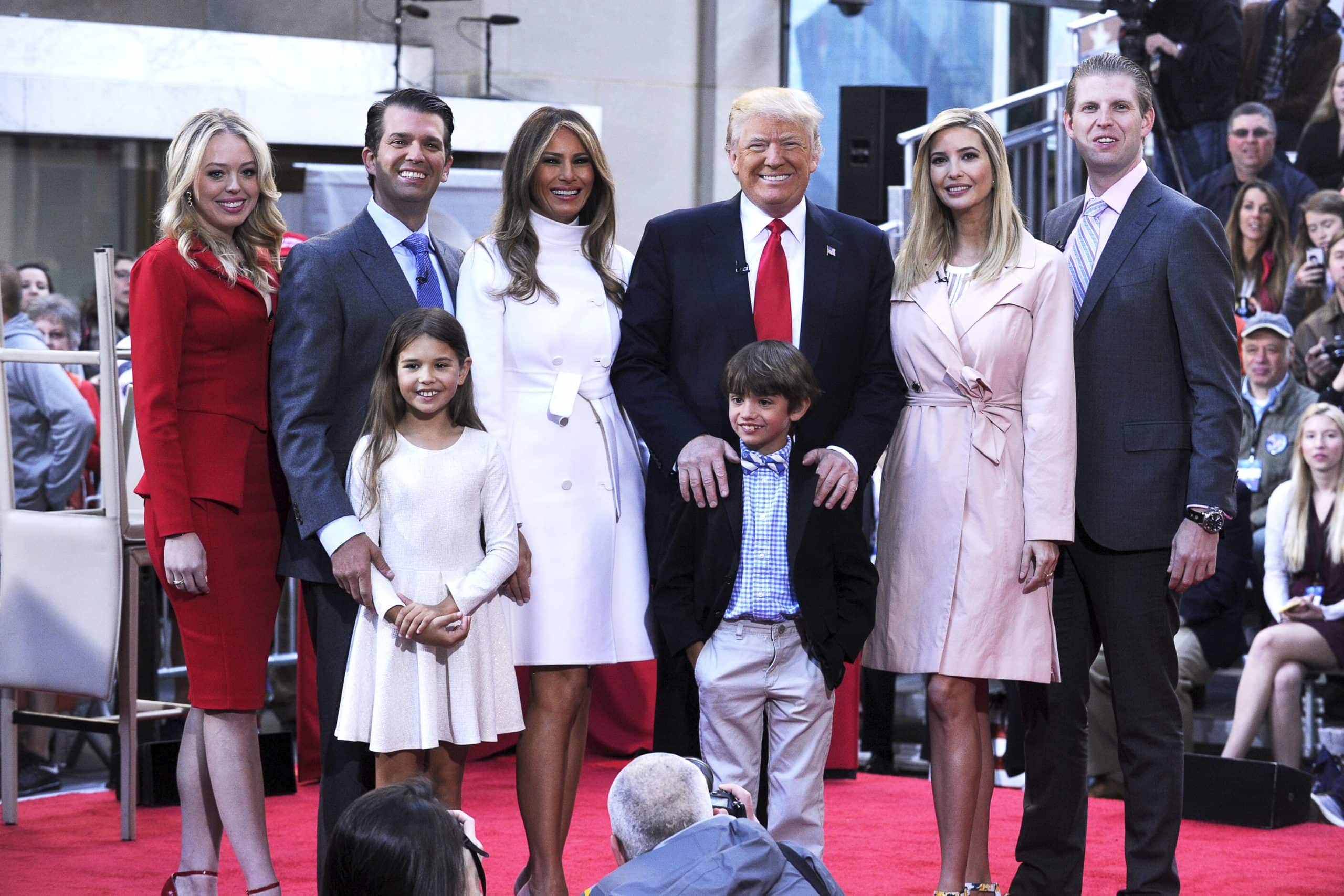 Das Bild zeigt die Trump-Familie