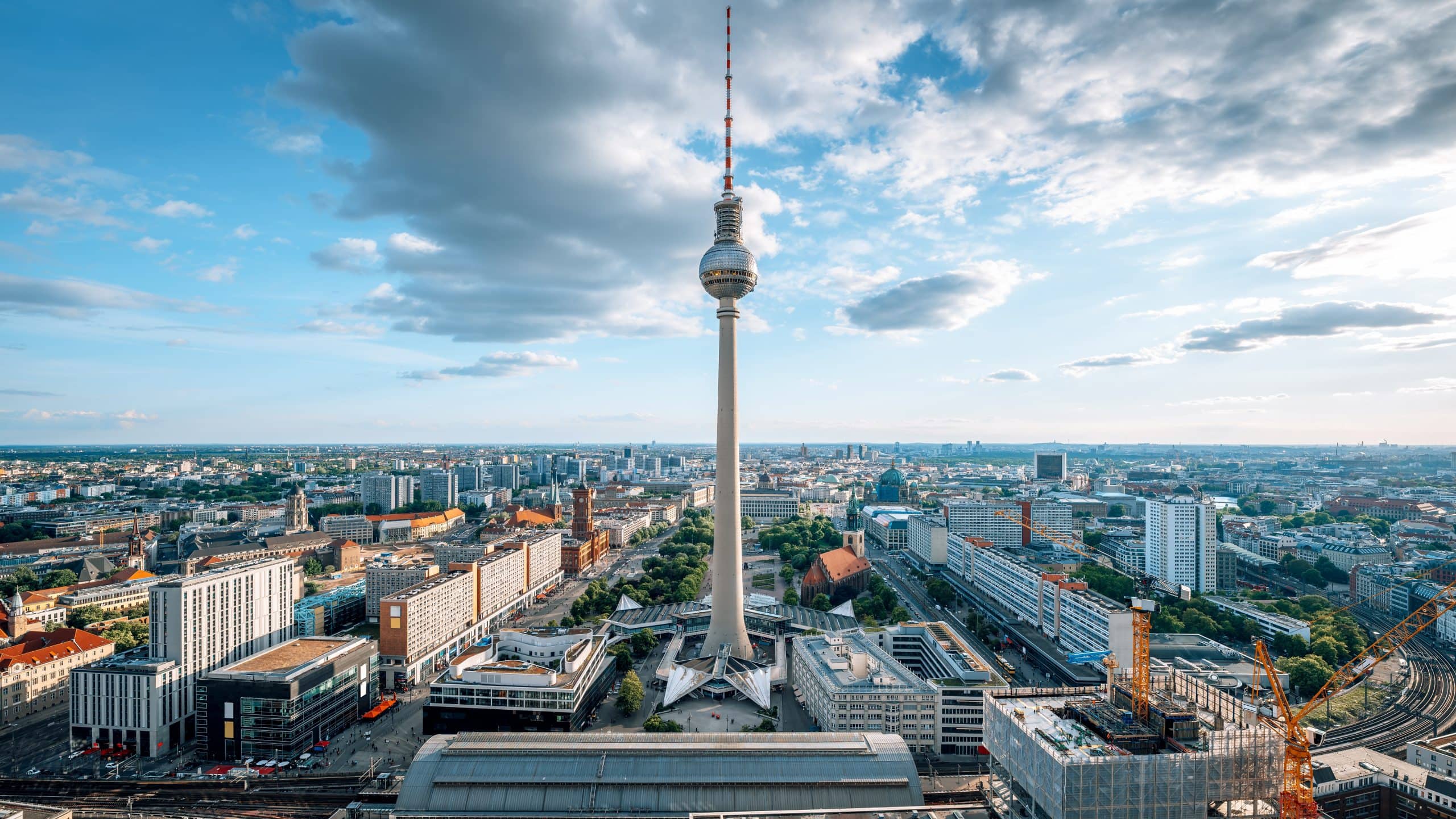 Das Bild zeigt das Stadtzentrum von Berlin.