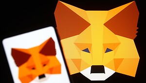 Das Bild zeigt das Logo von MetaMask.