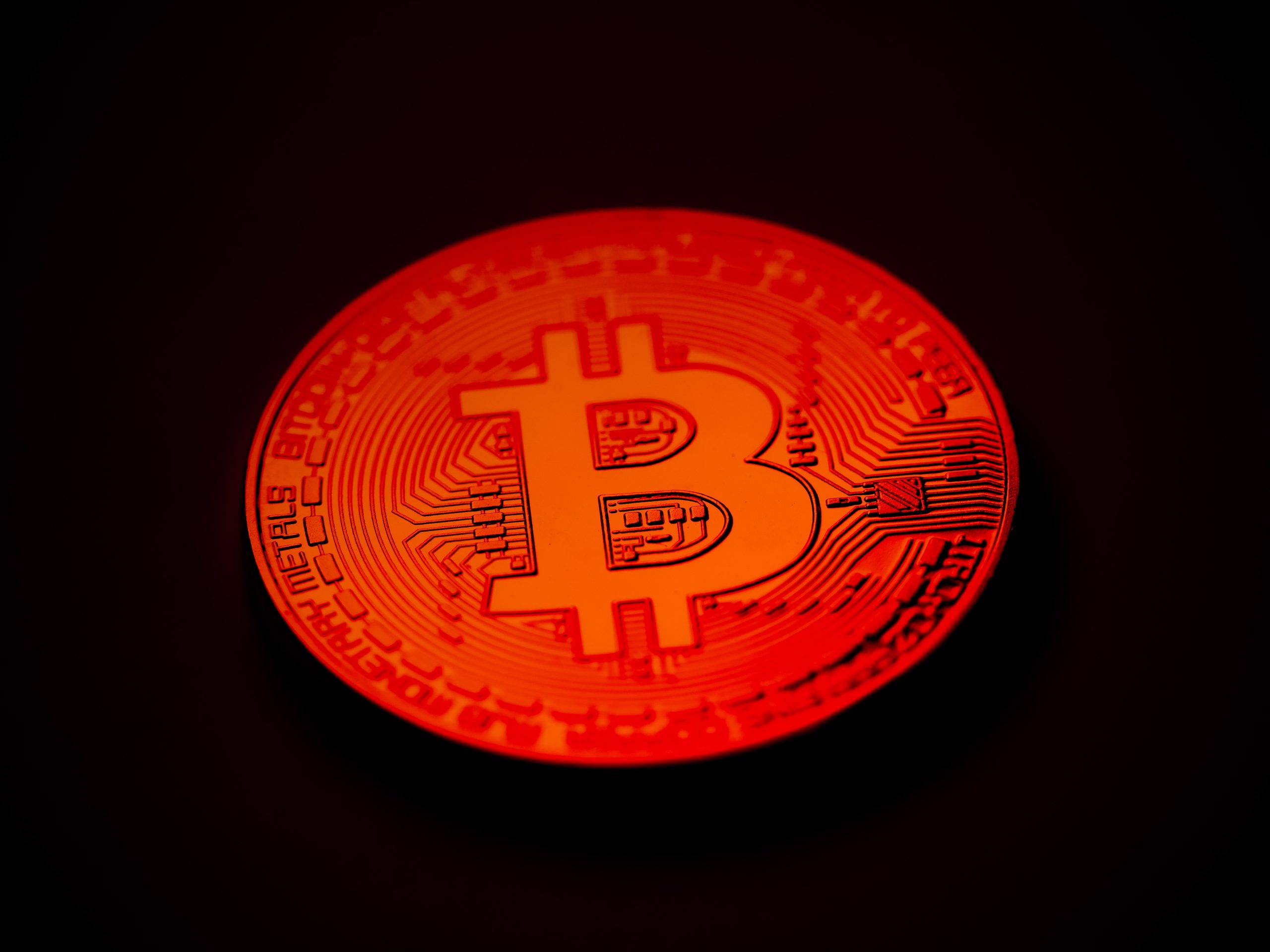 Eine Bitcoin-Münze