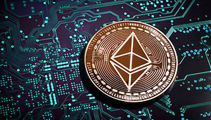 Eine Ethereum-Münze