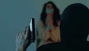 Das Bild zeigt eine Waffe
