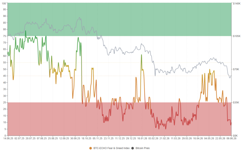 Grafik zeigt Fear and Greed Index