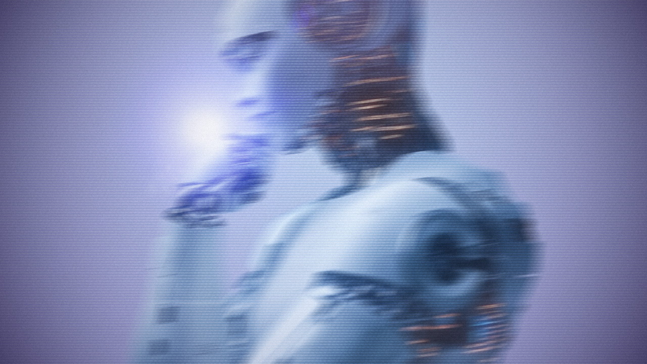 Das Bild zeigt einen humanoiden Roboter in Seitenansicht. Die Figur wirkt bewusst unscharf und leicht verschwommen, wodurch ein futuristischer und abstrakter Eindruck entsteht.