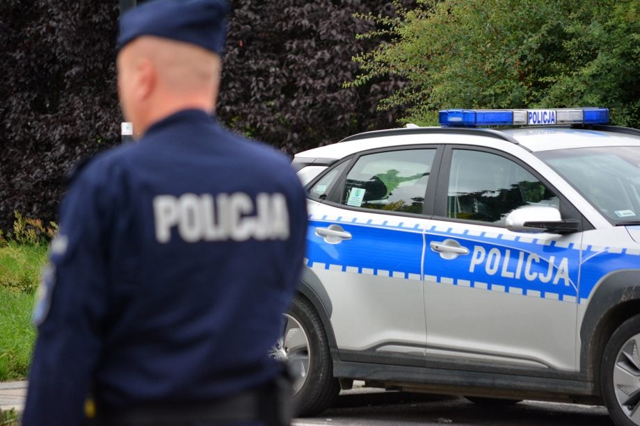 Das Bild zeigt die polnische Polizei