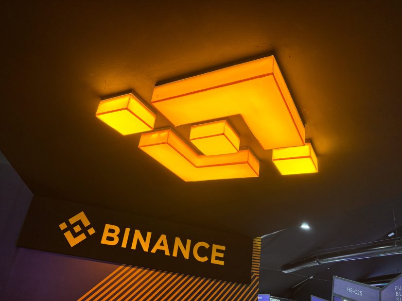 Ein Binance-Schild