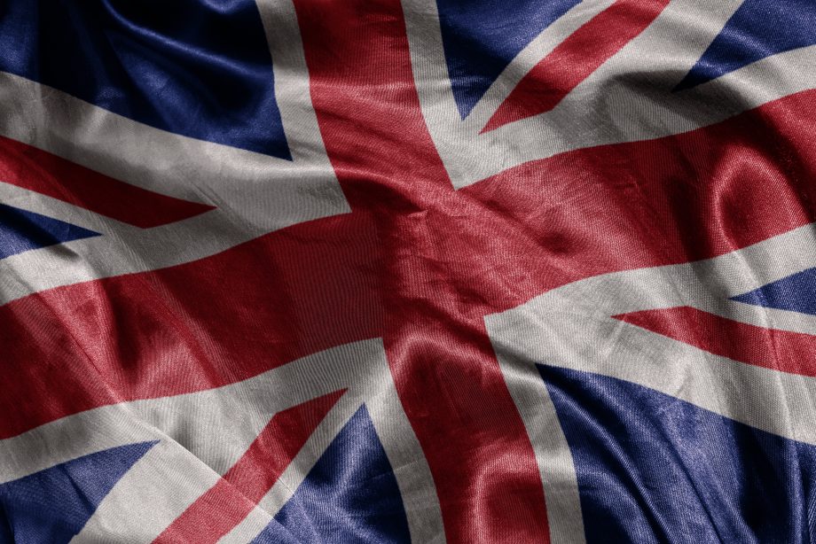 Das Bild zeigt die Flagge des Vereinigten Königreichs