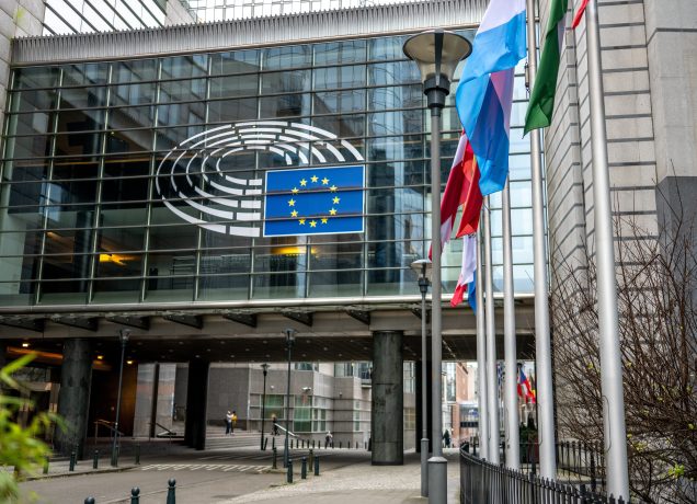Das Bild zeigt das EU-Parlament in Brüssel.