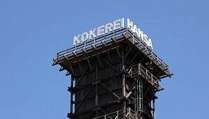Das Bild zeigt den Turm der Kokerei Hansa.