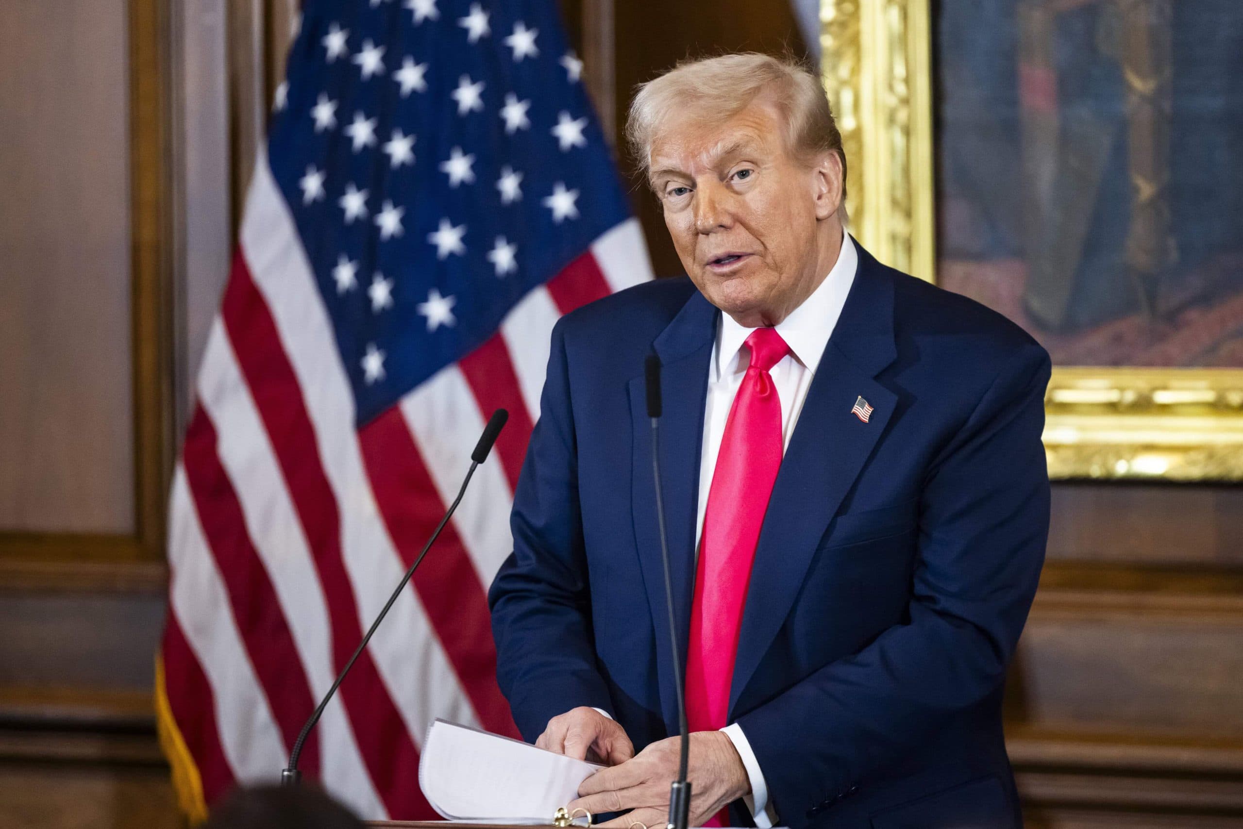 Donald Trump bei Pressekonferenz
