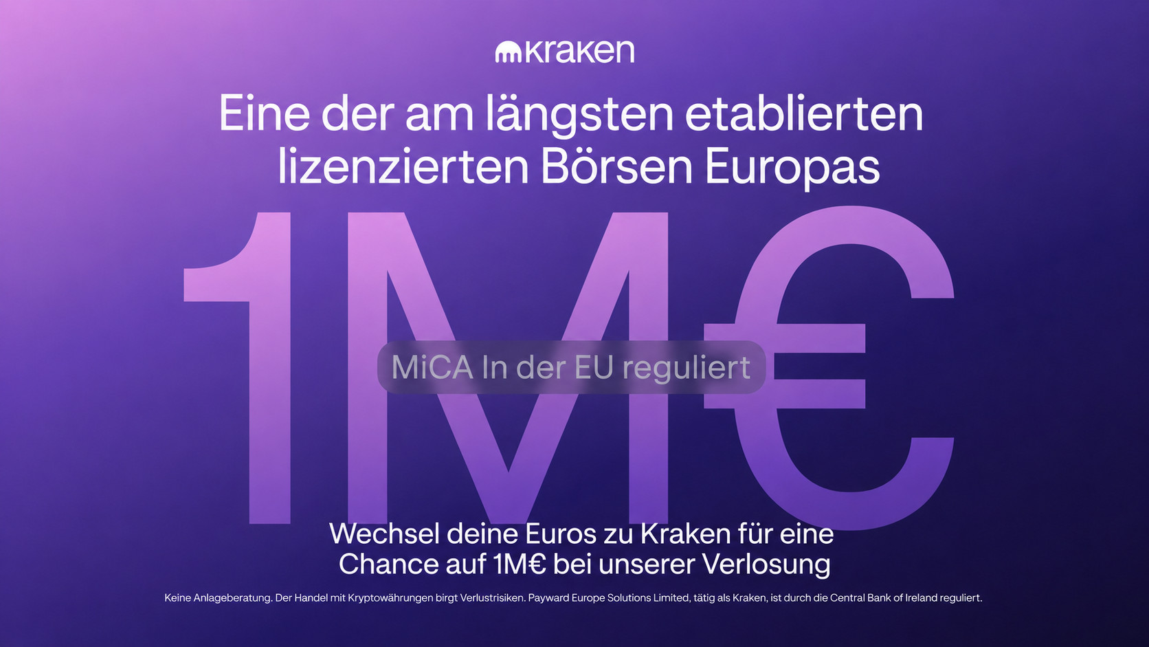 Ein Aufmacherbild von Kraken. Darauf ist der Gewinn von 1 Mio € zu sehen.