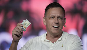 Peter Thiel in einer Nahaufnahme.