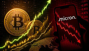 Bitcoin steigt, während Micron und Halbleiteraktien unter Druck geraten und der KI-Trade an Dynamik verliert.