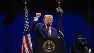 Das Bild zeigt Donald Trump