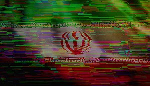 Das Bild zeigt die iranische Flagge