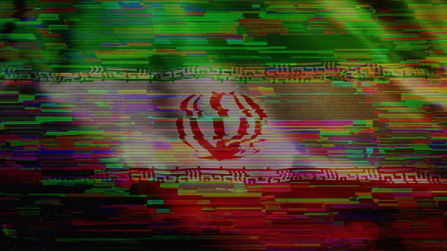 Das Bild zeigt die iranische Flagge