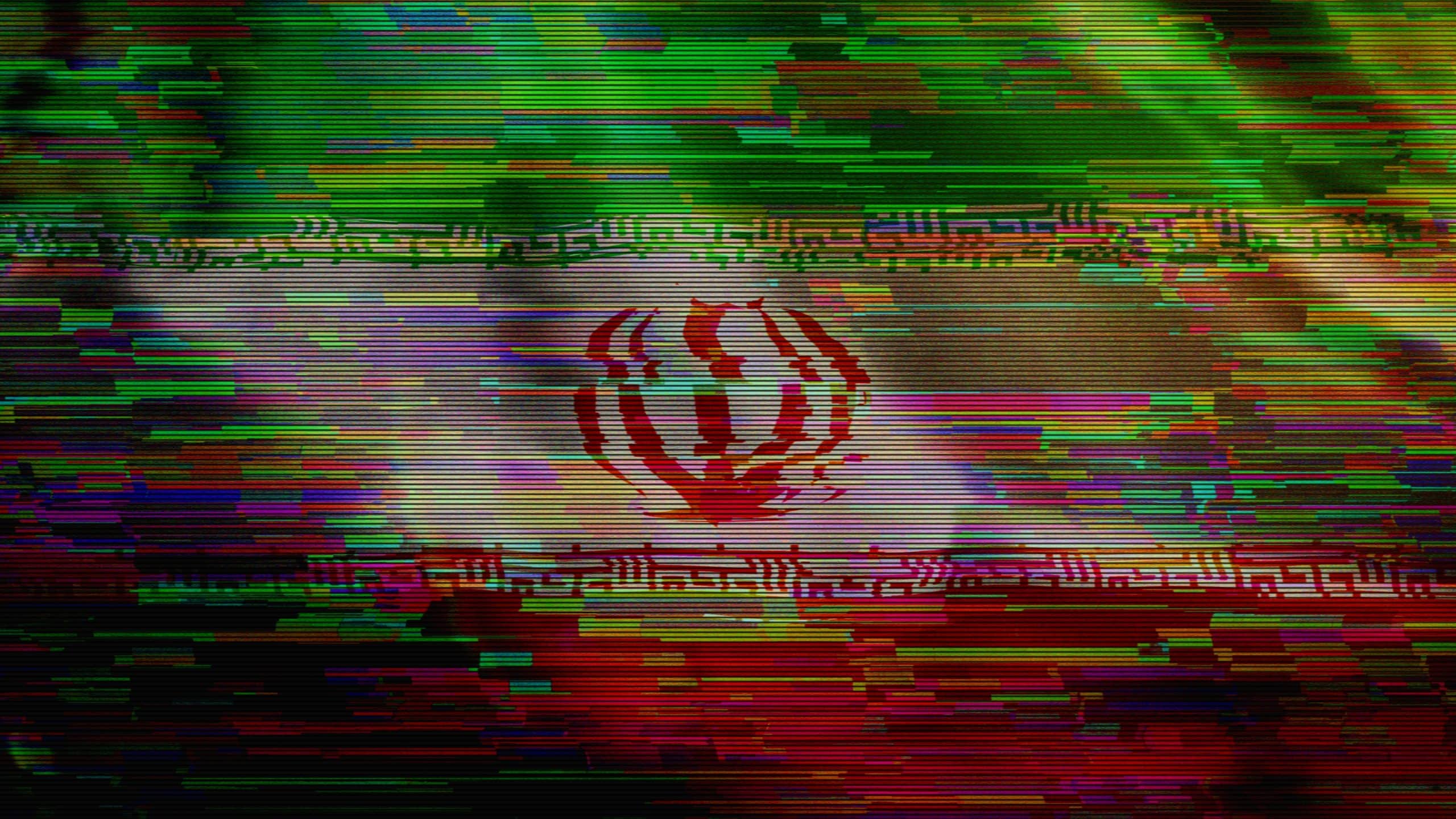 Das Bild zeigt die iranische Flagge