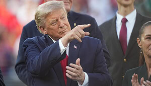Das Bild zeigt Donald Trump