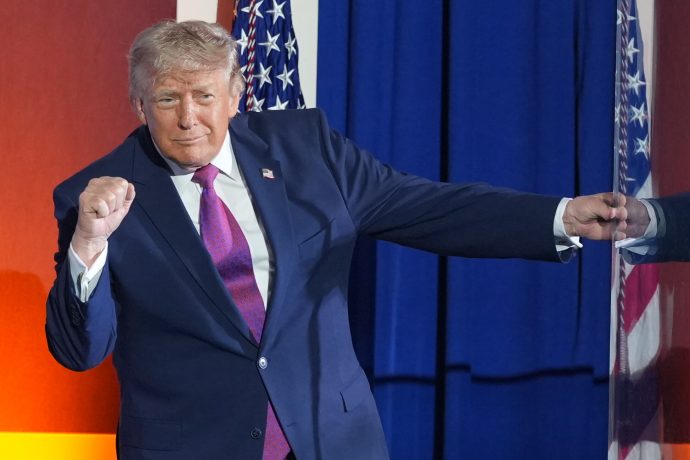 Das Bild zeigt Donald Trump