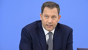 Lars Klingbeil auf Pressekonferenz