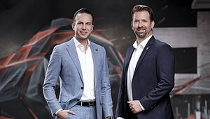 Das Bild zeigt Andrej Majcen und Roman Przibylla