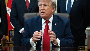 Das Bild zeigt US-Präsident Donald Trump