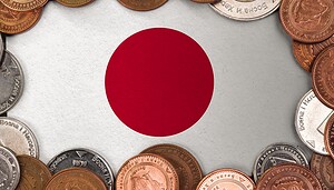 Das Bild zeigt die japanische Flagge
