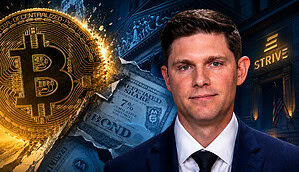 Jeff Walton vor Bitcoin-Hintergrund