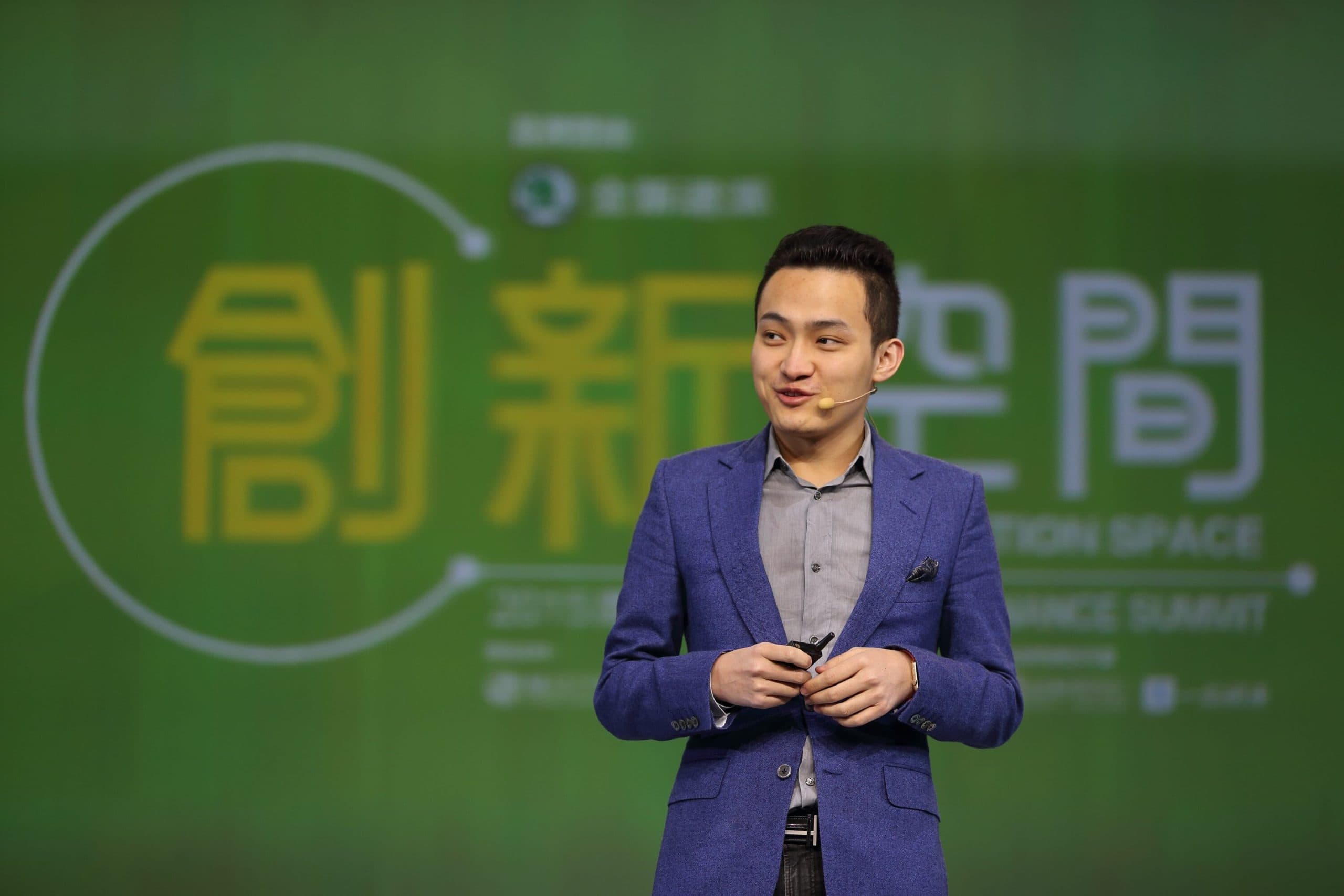 Das Bild zeigt Justin Sun, den Gründer von TRON